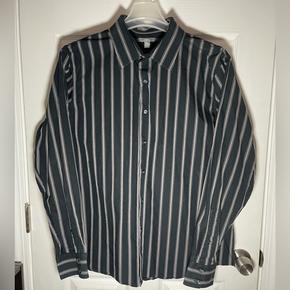 Apt 9 Striped Button Down Shirt